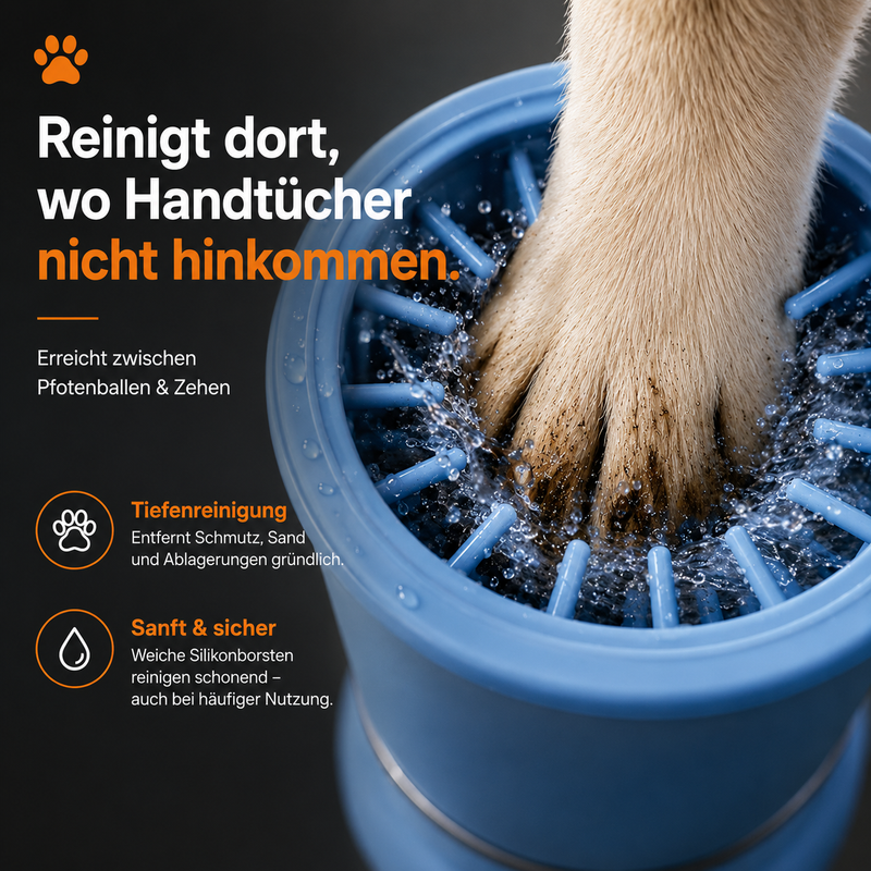 PawClean™ - Automatischer Pfotenreiniger für Haustiere